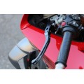CNC Racing Carbon Fiber / Billet RACE Folding Adjustable Clutch Lever for Aprilia, Ducati, and MV Agusta F4 RR/RC - 190mm
